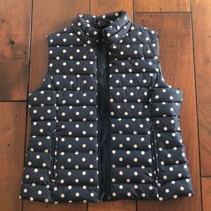 Polka Dot Puffer Vest